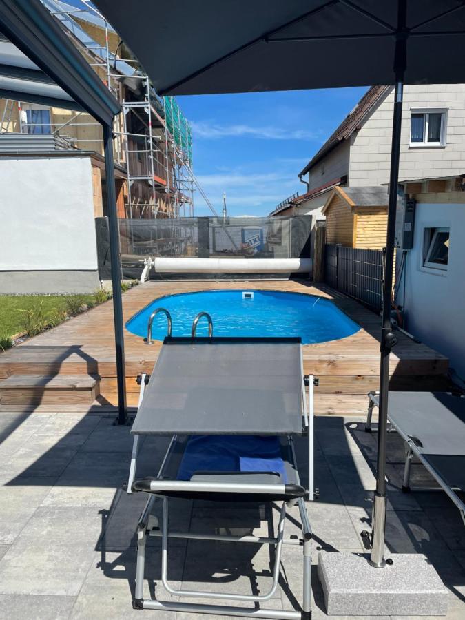 #3 Bequemes Zimmer Mit Pool Und Garten Memmingen Zewnętrze zdjęcie